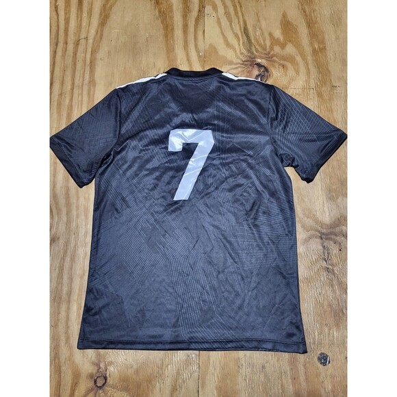 Real Madrid Soccer Jersey Black Unbranded Large Spain Football @j2 - Picture 3 of 6
